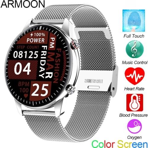 Smart Watch I15 Bluetooth Call Touch Color Screen Fitness Tracker Men Women Heart Rate Music Sports Round Waterproof Smartwatch