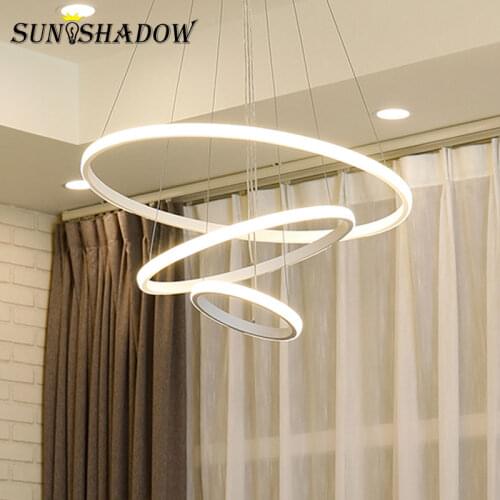 Modern Pendant Light Circle Hanging Lamp For Living room Dining room Bedroom Kitchen Pendant Lamp Ceiling fixturs Lamp Luminaire