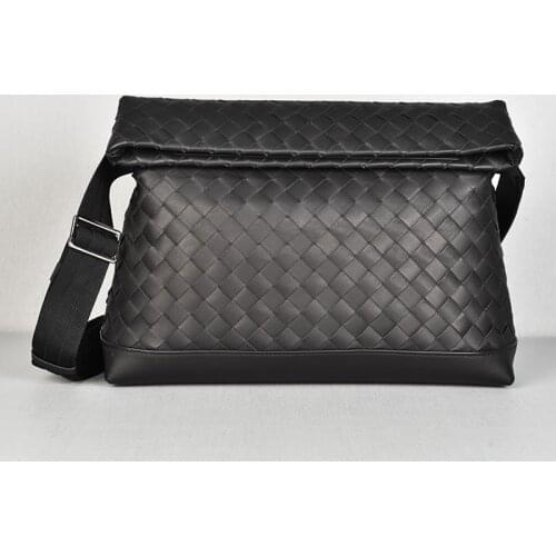 Mens Shoulder Bag Designer Luxury Brand Leather Messenger Bags Male 2021 Side Crossbody BV Quality Travel Big Woven Calf Skin