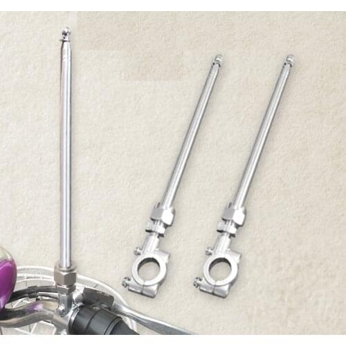 KAFNIK,1.2M /1.6M handlebar stainless steel telescopic flagpole motorcycle flagpole ,Free Shipping