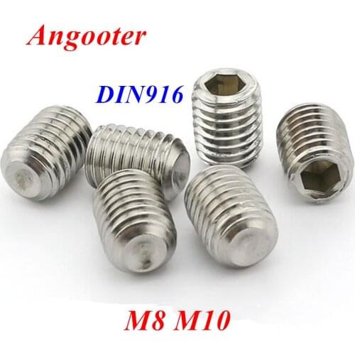 M8 M10 DIN916 GB80 Set Screws Concave Point End Grub Screw 304 stainless steel Inner Hex Hexagon socket Jimi Set Screws