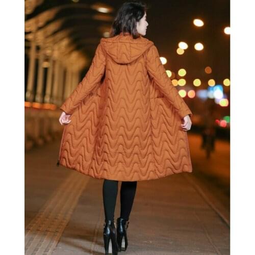 Plus Size 3XL Winter Jacket And Coat Women Long Parka Hooded Warm Slim Fit Wadded Jackets Female Overcoat Outwear LX2194