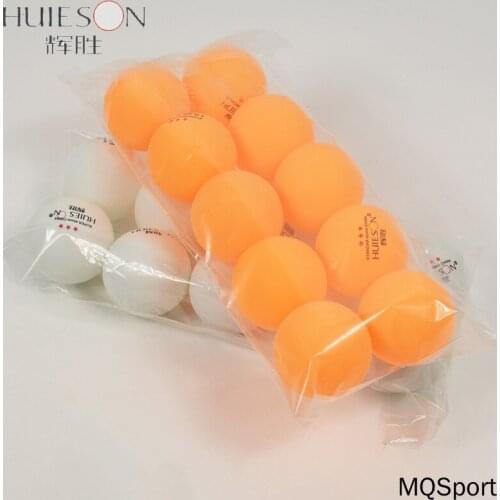 Huieson 10pcs/bag 3 Star Professional Table Tennis Ball 40mm Diameter 2.9g Plastic Ping Pong Balls for Fitness Competition Train