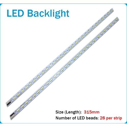 2Pieces/lot 100%NEW FOR Original skyworth 50E6CRD article lamp V500HK1-LS5 V500H1-LS5-TREM4 TLEM4 1PCS=28LED 315MM