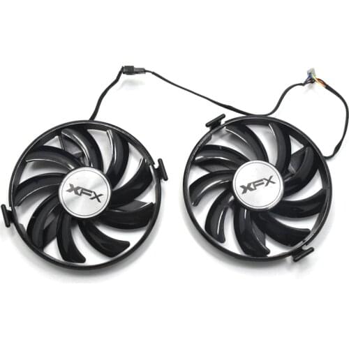 2pcs/lot 95mm FDC10H12S9-C R9 370 380 Cooler Fan DC12V 4Pin 0.35A For XFX R9 370 380 Graphic Card Cooling