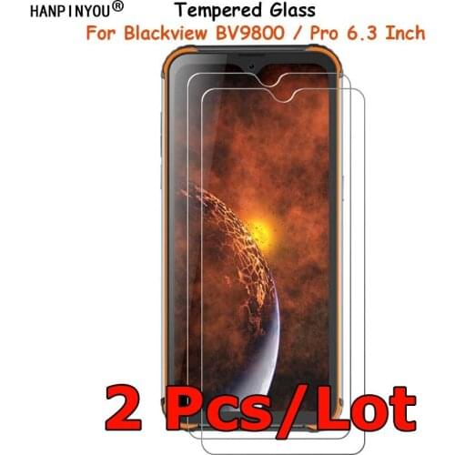 2 Pcs/Lot For Blackview BV9800 / Pro 6.3" Tempered Glass Screen Protector Ultra Thin Explosion-proof Protective Film Guard