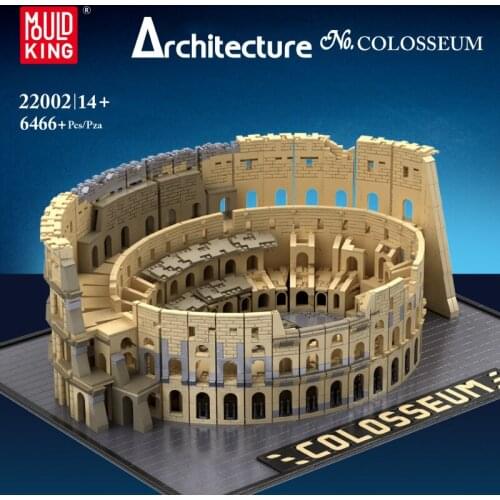Kids DIY Toys MOC Streetview The Architecture Colosseums Model Sets Building Blocks Assemble Bricks Christmas Gifts for Children