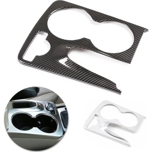 For Mercedes Benz GLK X204 2008 - 2015 Car-Styling ABS Chrome Center Console Gear Shift Panel Water Cup Holder Frame Cover Decor