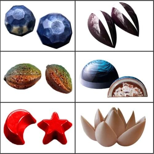 Meibum Polycarbonate Chocolate Mold Confectionery Dessert Form Party Gift Candy Moulds Baking Pastry Decorating Tray Candy Pan