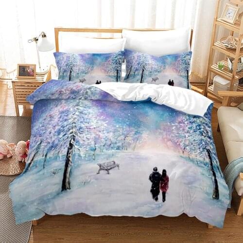 King Queen Lovers Bedding Set Single Twin Full Queen King Size Lover Oil Painting Bed Set Childrens Kid Bedroom Duvetcover 015