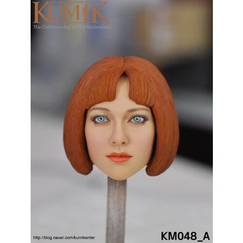 Kumik 1/6 Scale Soldier European And Beautiful Head Sculpture Toy Doll Body Accessories Fits 12'' Action Figure Model In Stock