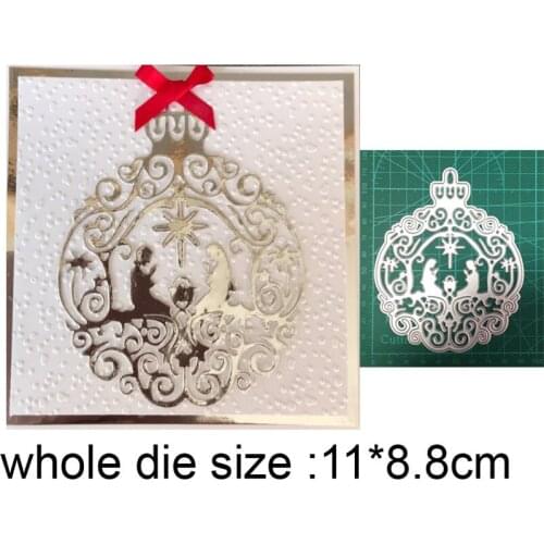 Jesus Nativity Ornament Metal Cutting Dies for DIY Scrapbooking dies Craft Album Card Decorative Embossing Die Cut Stencils dies
