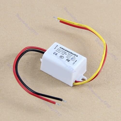 Waterproof DC Converter 12V Step Down to 5V 3A 15W Power Supply Module APR18_25