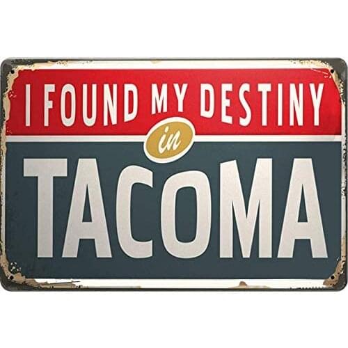 New Metal Tin Sign Retro Art Metropole Tacoma USA Bar Home bedroom wall decor sign 12x8inch
