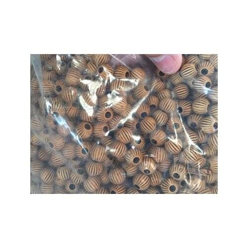 Wholesale 10mm 100pcs Beige Color With brown Line Acrylic Round Spacer Ball Beads For Jewelry DIY B1215X-2XX