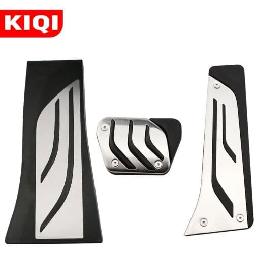 Stainless Steel Accelerator Gas Brake Footrest Pedal Pad for BMW X5 X6 F15 F16 E70 E71 E72 M 2008-2018 AT LHD