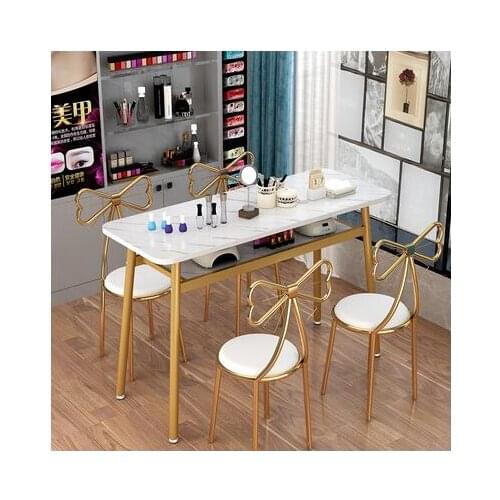 Simple net celebrity nail table and chair set