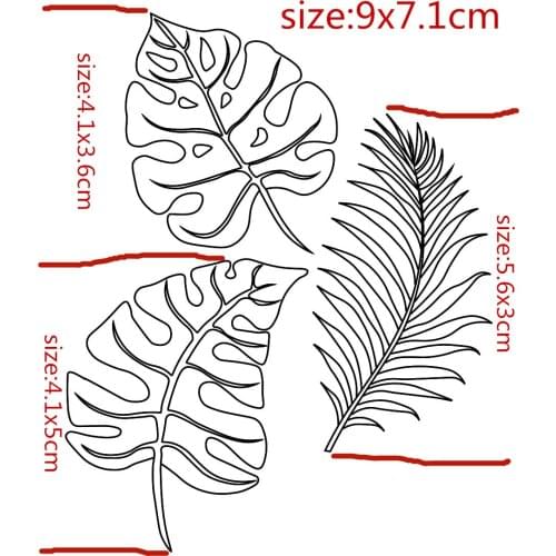 Leaves Transparent Silicone Clear Rubber Stamp Sheet Cling Scrapbooking DIY Cute Pattern Photo Album PaperCard Decor Stamp