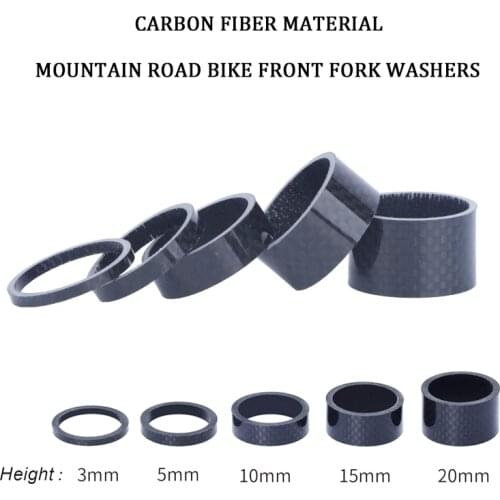 Carbon Headset Spacer Rings Mtb Front Fork Stem Washer 1 1/8 for Road Bike Mountain Bicycle 5mm 10mm 20mm Cycling Accessories