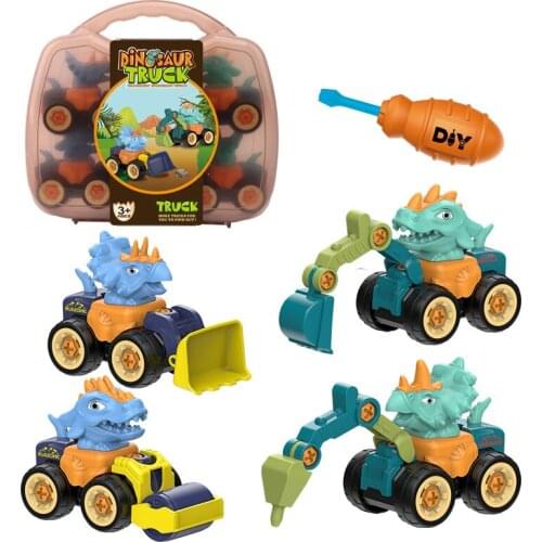 DIY Nut Disassembly Tool Toy Children Truck Excavator Bulldozer Simulation Car Model Pretend Play Boy Creative Tool Puzzle Toys