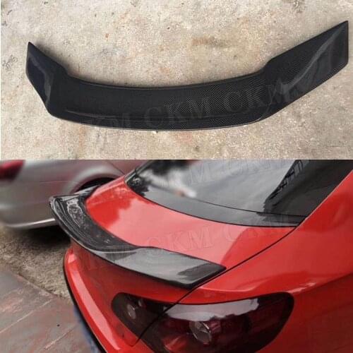 Carbon fiber Rear Duck spoiler for Volkswagen VW Passat CC Sandard 2009-2018 R Style Boot Lip Wings Trim Sticker