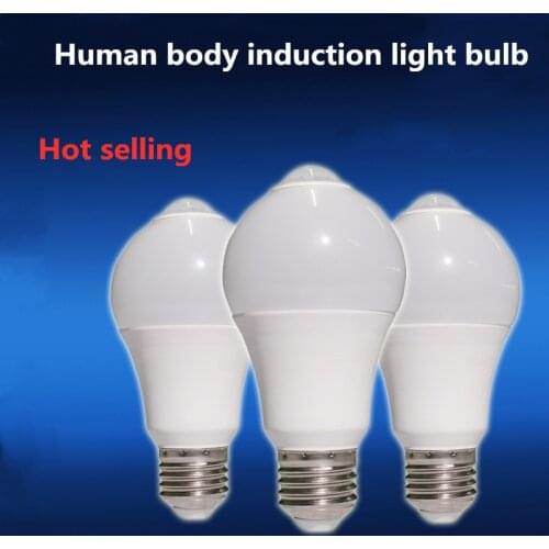 5W 7W 9W 12W 18W Ampoule LED E27 Sensor Radar Light Bulb 220V PIR Motion Sensor Smart LED Lamp Auto OFF/ON 6500K