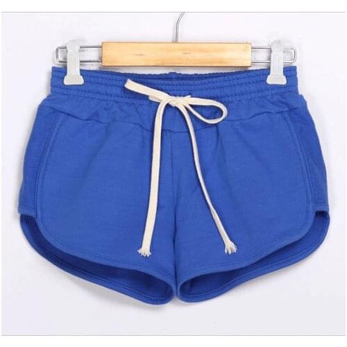 Summer Women Sport Running Shorts Anti Emptied Cotton Contrast High Elastic Waist for Female Correndo Shorts GYM Yoga Shorts