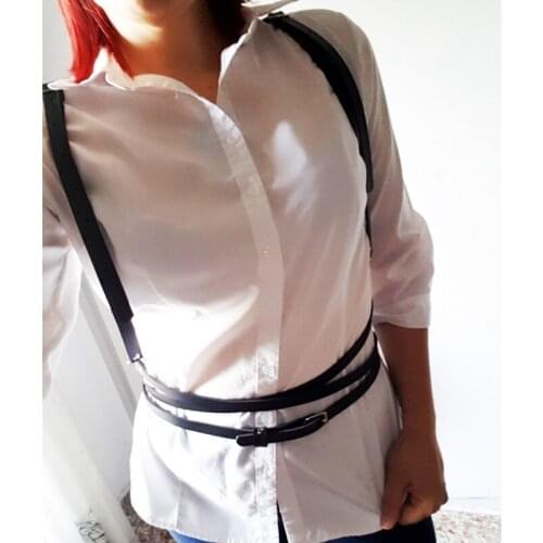 Leather Harness Straps Womens Bondage Body Belt Erotic Bundle Accessories Punk Style Decorative Belt Club Prom Fetish Wear