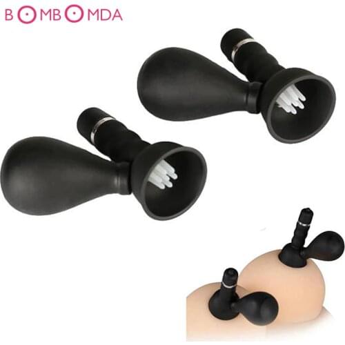 Adult Games Nipple Sucker Vibrating Breast Pump Nipple Pussy Clitoris Massager Women Nipple Massager Sex Products Sex toys O2
