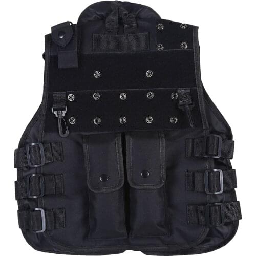 17.7inch Children Outdoor Tactic Military Trainning 600D Nylon Material Vest Multiple Pockets Adjustable Buckles Kid Tactic Vest