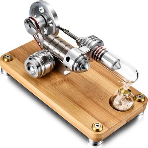 1pce Metal Power Cylinder Stirling Generator Model External Combustion Engine