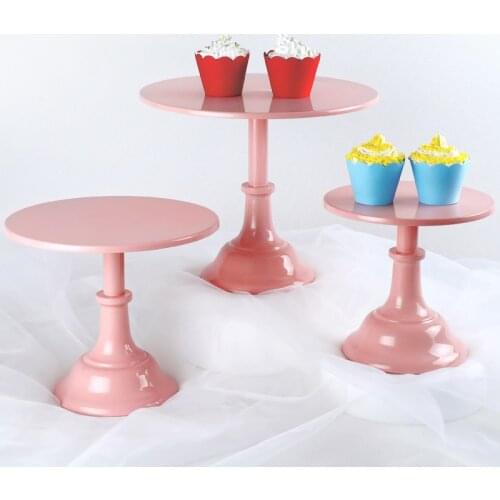 1pcs Pink Cake stand Dessert Display Tray Table Decoration Tools Fruit Dessert Tray