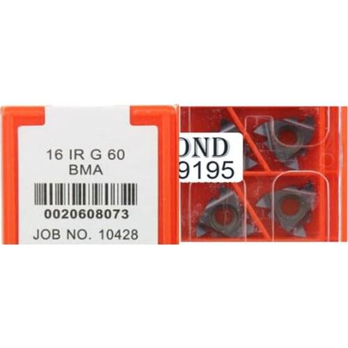 16 IR G 60 BMA,CARMEX thread turning inserts metric degree EXTERNAL threading insert tool holder boring bar