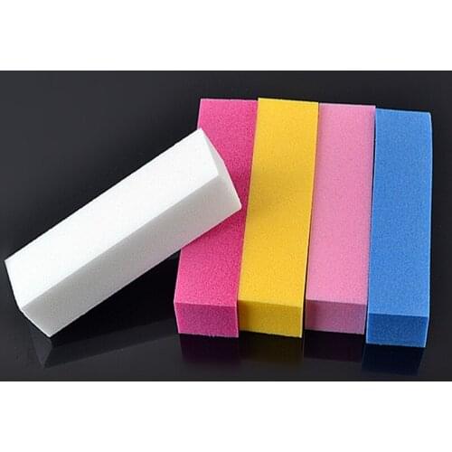 10pcs/lot Grinding Nails Nail Down Nail Tools Nail Art with Buffer Polish Smooth Shine Free Shipping 4 Sides