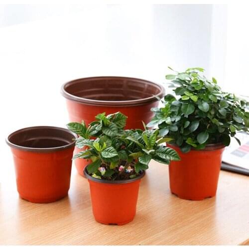 100pcs PP double color plastic flowerpot disposable Nursery Pots