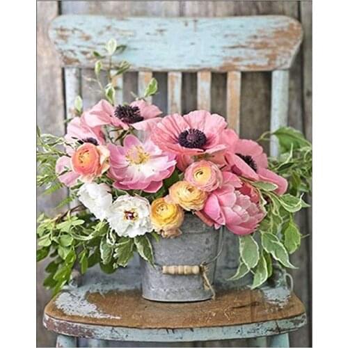 30X40CM 5d Diamond Painting Flower Cross Stitch Full Round Diamond Mosaic Landscape Diy Diamond Embroidery Home Decoration