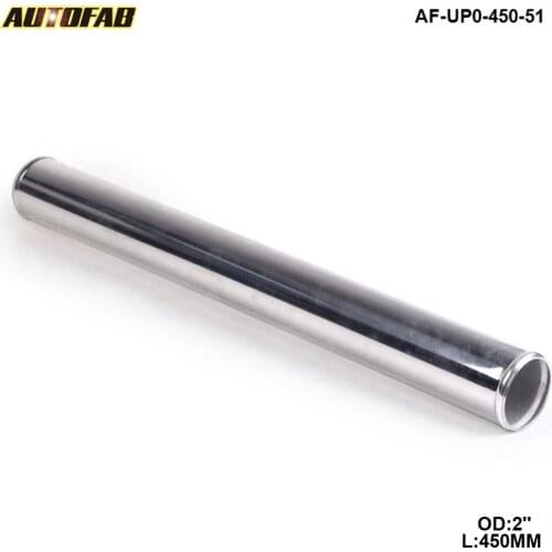 51mm 2"Aluminum Exhaust/Downpipe/Intercooler DIY Piping Pipe Straight L: 450 mm For Honda Accord 03-07 AF-UP0-450-51