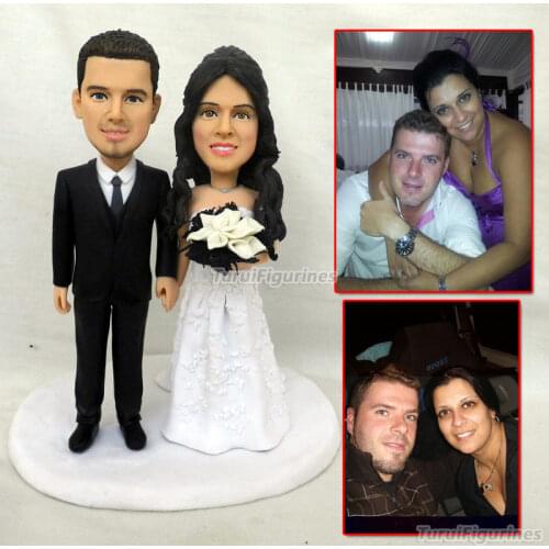 210 Anime wedding Toys Personalized Custom Polymer Clay Figurine From Photos Reality doll human face Valentines day gift custom