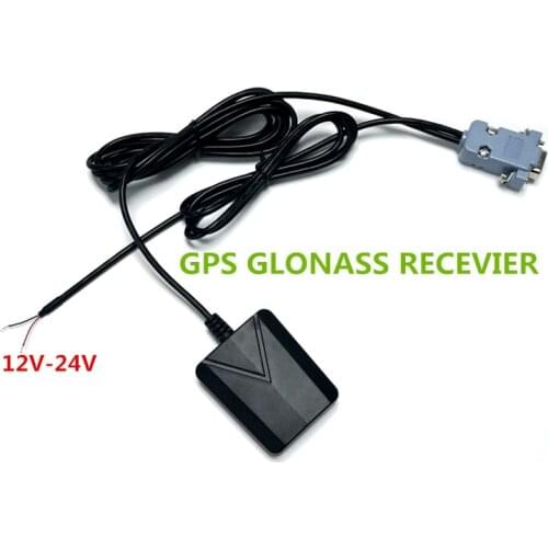 DB9 female GPS GLONASS receiver Antenna 12V-24V RS232 4800 baud rate, support 1-10HZ Gnss Chip Module Design,NMEA0183