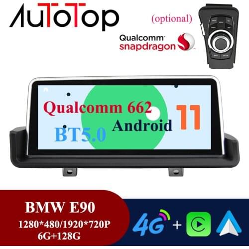 AUTOTOP 2 Din Android 11 BMW E90 LHD/RHD Car Radio Player 6G+128G For BMW 3 Series E90 E91 E92 E93 2005-2015 Multimedia GPS Navi