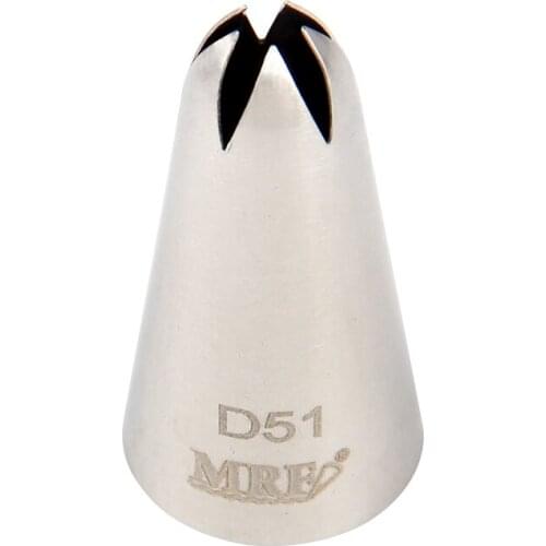 Free Shipping Stainless Steel 18/8 Closed Star Piping Nozzles Cakes Cupcakes Decorating Icing Tips #D51