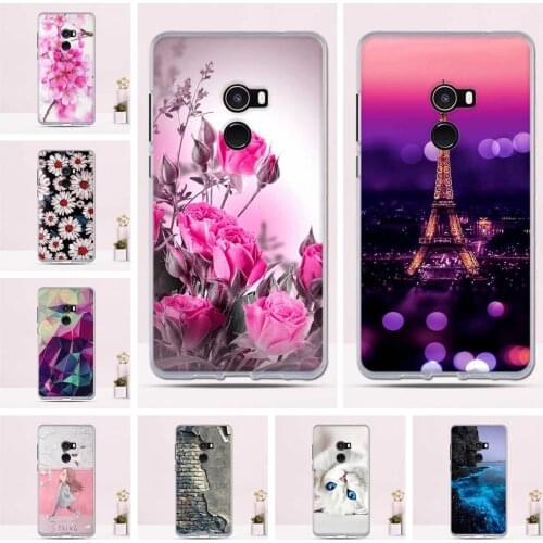 Phone Case For Xiaomi Mix 2 Case Silicone Soft TPU bumper For Xiaomi Mi Mix 2 Case Cover Painted Funda For Mi Mix2 5.99" Covers