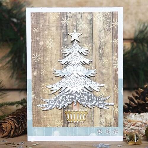 Deguang metal cutting scrapbook DIY embossed paper craft album card Christmas series 3D creative Christmas tree 2020 NEW