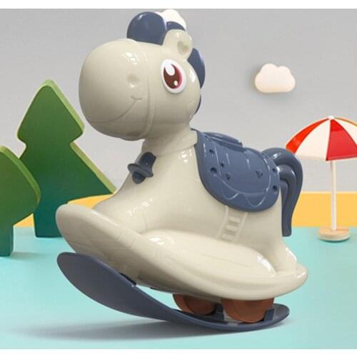 Children Press Sliding Toy Rocking Horse Cartoon Inertial Animal Pull Back Car