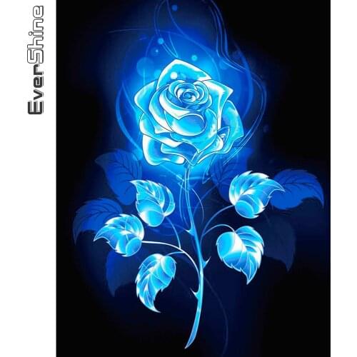 Evershine 5D DIY Diamond Embroidery Rose Rhinestone Art Diamond Painting Flower Cross Stitch Sale New Arrival Home Decoration