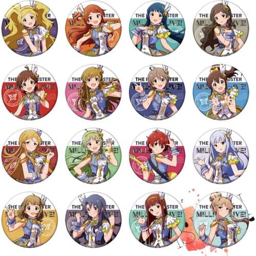 THE IDOLM@STER Anime Idolmaster Million Live! Game Badge Lumiere Papillon Ver. Metal Badge Brooch Pins - 2