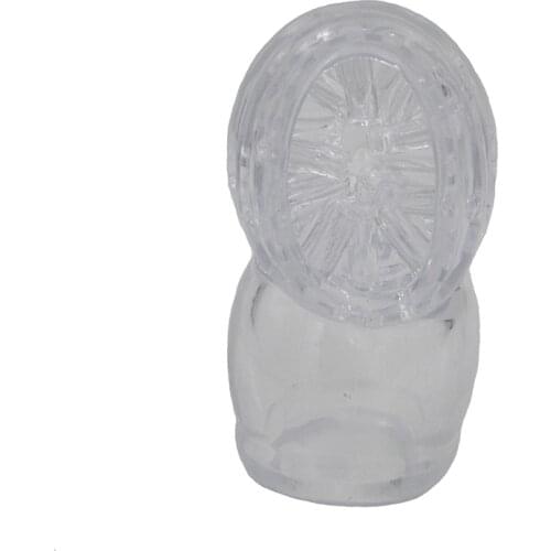 Dingye Sex Toy Wand AV Massager Cap Masturbator for Men AV Massager Head Transparent Male Masturbation