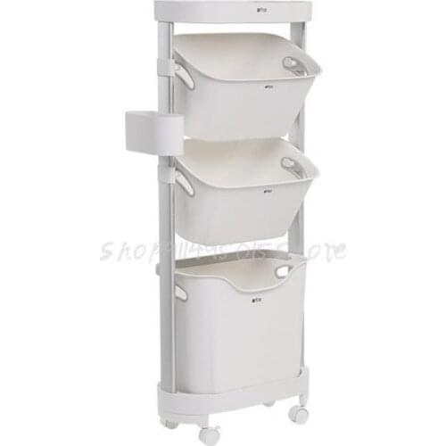 Dirty Clothes Storage Basket, Dirty Clothes Basket, Large Capacity, Net Celebrity Bathroom, Double-layer Changing Basket Artifac