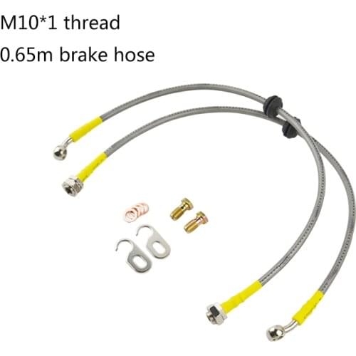 M10*1 threaded 0.65m brake hose, auto modification parts, brake steel hose