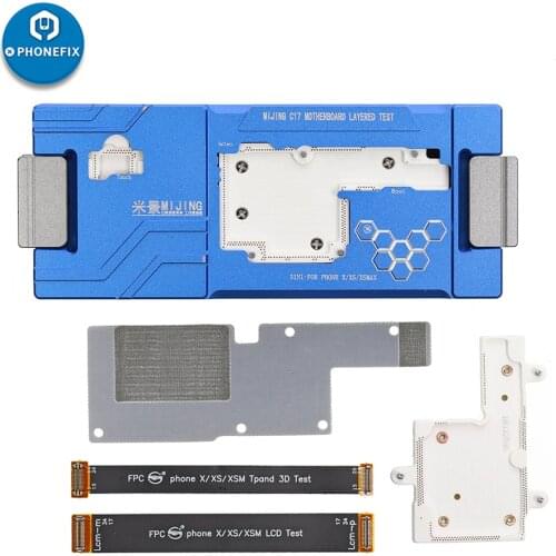 MIJING C17 Motherboard Layered Test Fixture for iPhone X XS XSMAX Logic Board PCB Separation Fixture 3 IN 1 Fast Diagnostic Tool